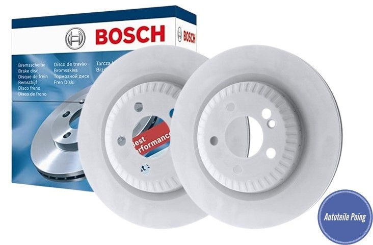 Bosch Brake Disc Set 342mm Front & 320mm Rear Mercedes Benz V222 W222 X222 gallery