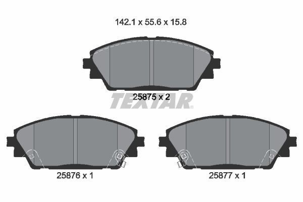 TEXTAR Brake Discs Rotors & Pads Front Braking Service Set Fits Mazda CX-30 gallery