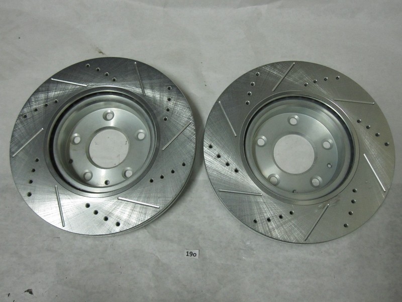 PowerStop Evolution Drilled Slotted Rotors Pair Front JBR1914 XR XL gallery