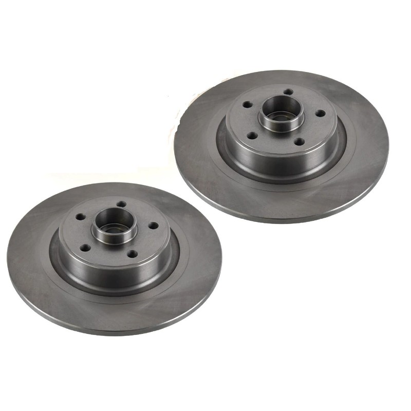 FOR RENAULT ESPACE PAIR OF REAR BRAKE DISC INC WHEEL BEARING & ABS SENSOR RING