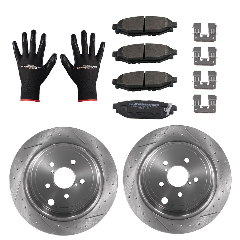 Rear Brake Rotors and Pads Set for Subaru Legacy Outback 2010-2014/BRZ 2013-2016 gallery