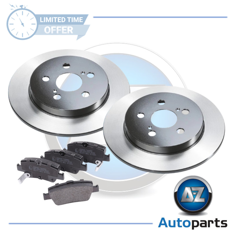 For Toyota – Auris 1.8 2009-2018 Rear 270mm Solid Brake Discs and Pads