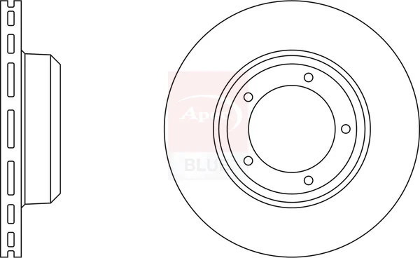 2x Brake Discs Pair Vented Front 298mm SDK6920 Apec Blue Set FTC902 LR017952 New