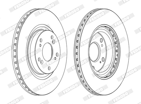 Ferodo DDF1596C Brake Disc for Honda, Honda (Dongfeng)