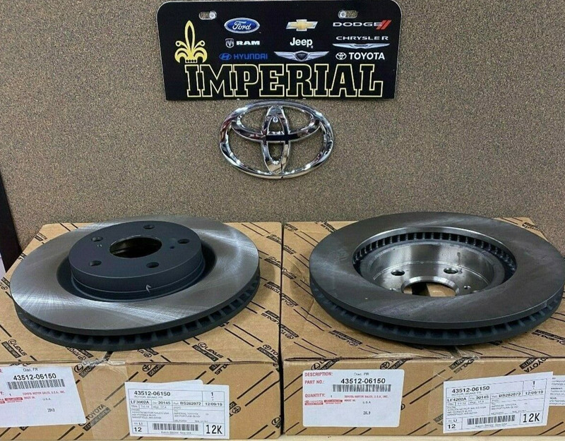 2007-2017 TOYOTA CAMRY NEW FRONT DISC BRAKE ROTORS qty 2 4351206150
