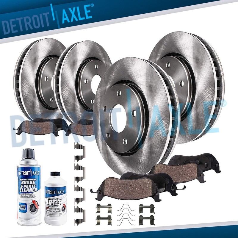 330mm Front and Rear Disc Rotors Ceramic Brake Pads Kit for Infiniti G37 G35