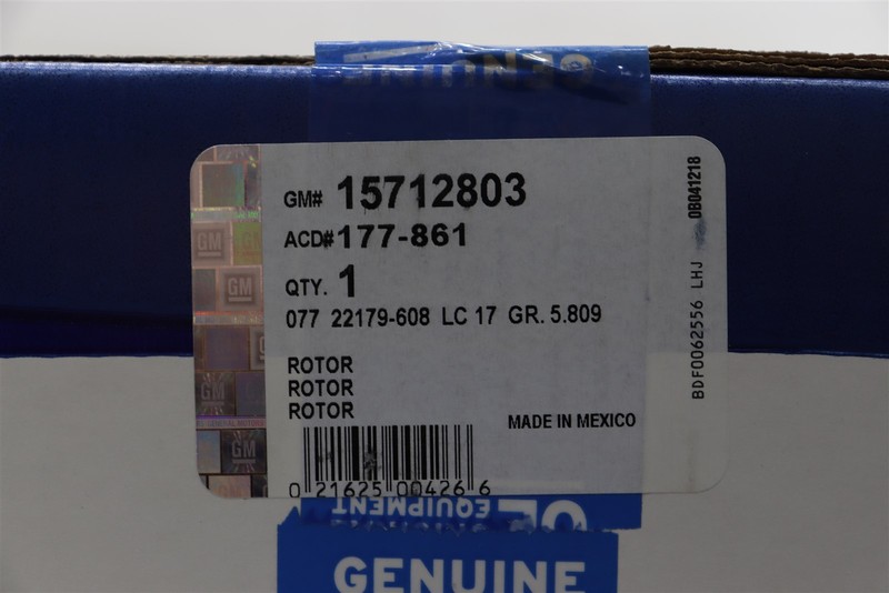 NEW OEM GM Disc Brake Rotor Rear 15712803 Chevrolet GMC Truck Van SUV 1999-2016 gallery