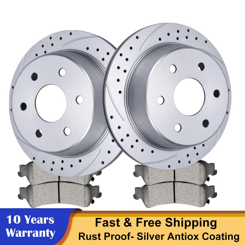 Rear Disc Rotors Brake Pads for GMC Sierra 1500 Chevy Silverado 1500 Tahoe Astro