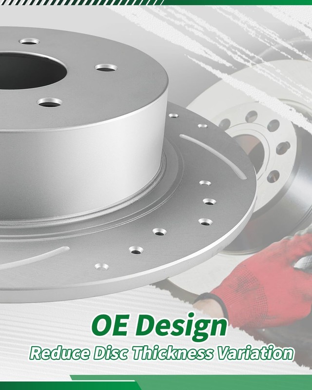Front Disc Brake Rotors Ceramic Brake Pads for 2003 2004 Nissan Xterra Frontier gallery