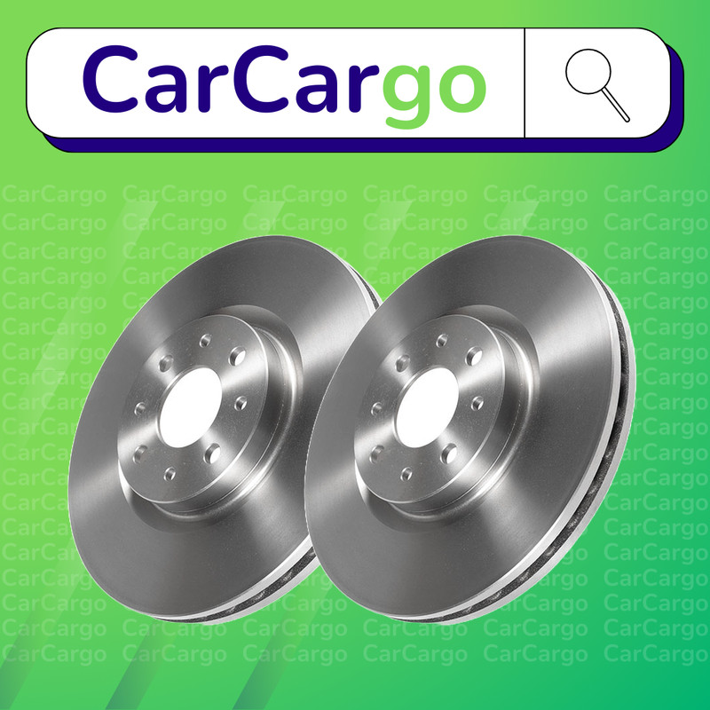 Premium Vented Front Brake Discs Pair Fiat Stilo 2.4 20V 2001-2007 281 mm