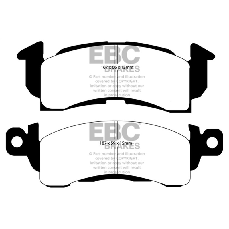 Brake Pad Set For 75-86 Chevrolet C10 EBC UD052 2-Wheel Set Front Left and Right gallery