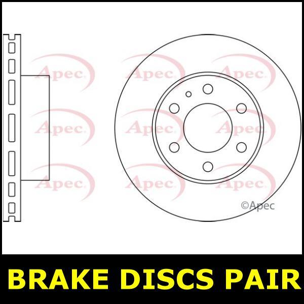 Brake Discs Pair Front FOR IVECO DAILY IV 2.3 06->11 CHOICE2/2 6 Hole Apec gallery