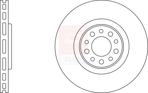2x Brake Discs Pair Vented fits ALFA ROMEO SPIDER 939 3.2 Front 06 to 11 330mm gallery
