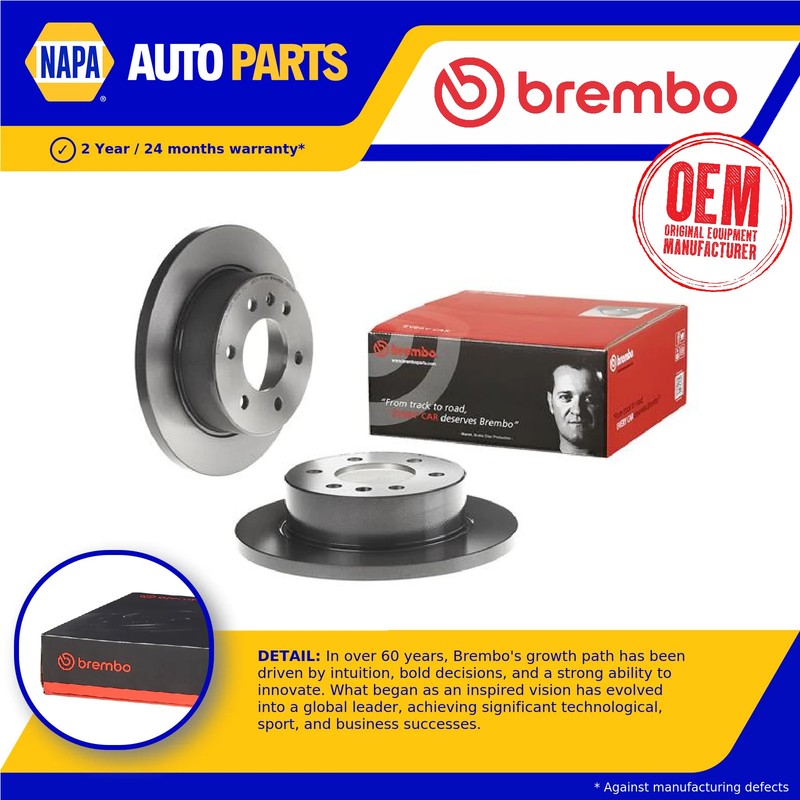 2x Brake Discs Pair Solid fits VW CRAFTER 2E, 2F 2.0D Rear 11 to 16 298mm Set