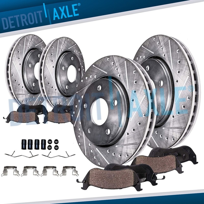 8pc Front Rear Drilled Brake Rotors Brake Pads Kit for 2019-2021 Subaru Forester