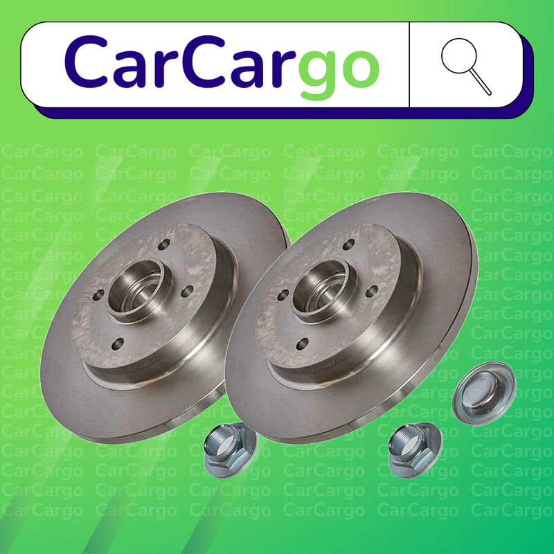 Solid Rear Brake Discs Berlingo 1.6 BlueHDi 100 4×4 2014-2024 268 mm