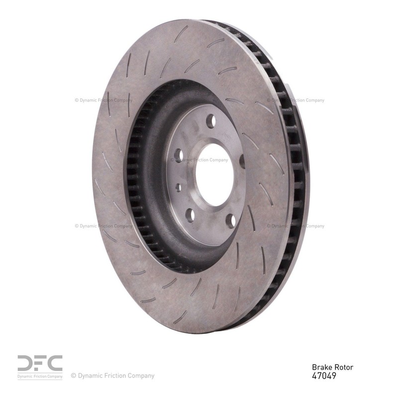 Dynamic Friction 614-47049 DFC GEOSPEC Coated Rotor - Slotted For 14-19 Corvette gallery