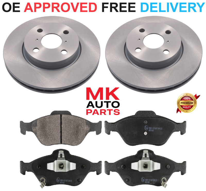 FOR TOYOTA YARIS 1.0 1.3 1.4 D4D FRONT BRAKE DISCS AND PADS SET 2006-2018 258MM