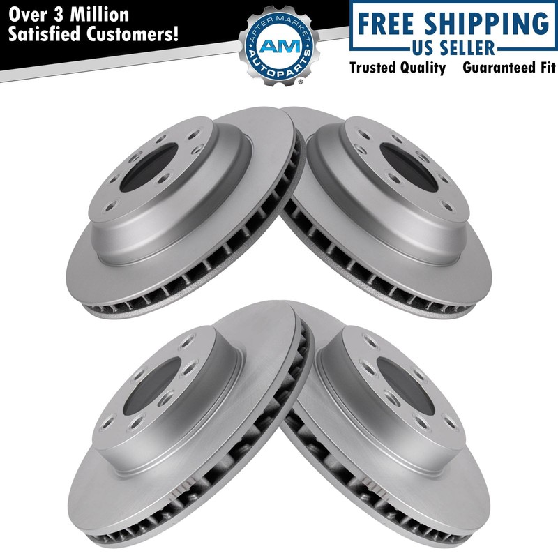 Brake Rotors Set Premium G-Coated Fits Porsche Volkswagen
