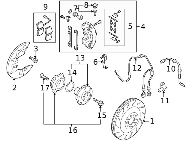 Genuine Audi Disc Brake Rotor 420-615-301-D gallery