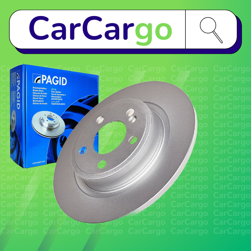 Pagid Solid Rear Brake Discs Pair For Infiniti Q30 1.6 2015-2024 295 mm
