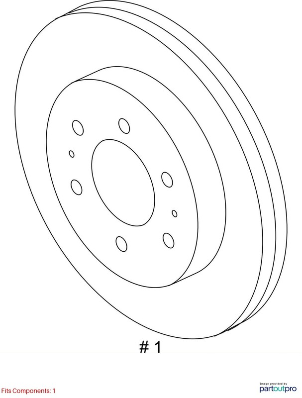 Front Rotor from 2008 Ford Expedition 12730062 gallery