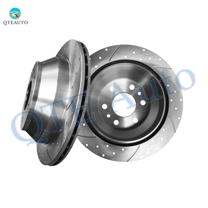 Front 303mm Drilled Slotted Brake Disc Rotors For 1998-2002 Chevrolet Camaro