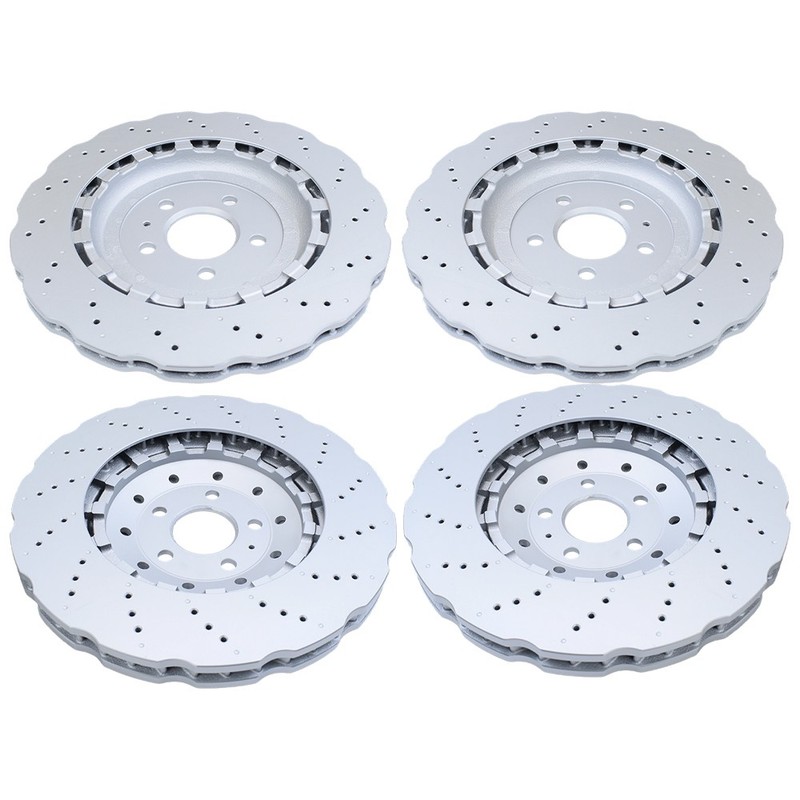 FRONT REAR BRAKE ROTORS FOR AUDI RS7 2014-2016 4G0615301AH 4G8615601E