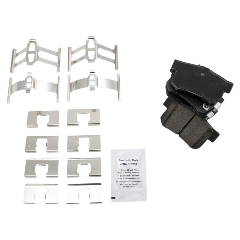 Front & Rear Ceramic Brake Pad & Performance Rotor Kit w/Chemicals gallery