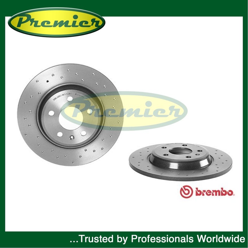 Premier Rear 2x Discs Fits Audi A4 A5 A6 Q5 A7 Allroad + Other Models #2