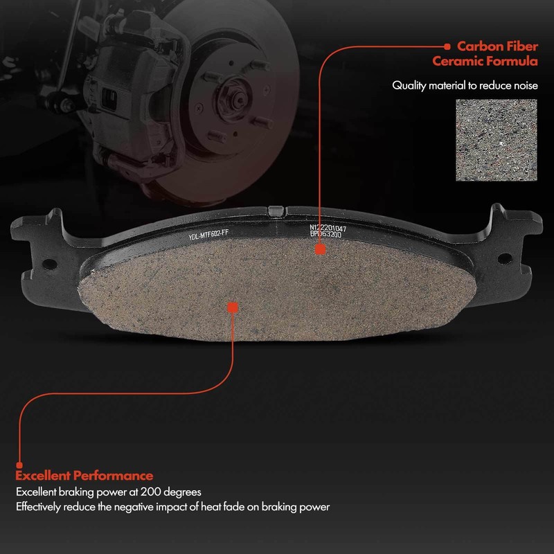 Front Disc Rotors & Ceramic Brake Pads for Ford F-150 1994-1996 E-150 Econoline gallery