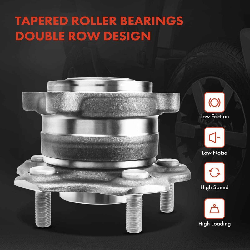 Rear Disc Rotors & Pads + Wheel Hub for Nissan Murano Pathfinder INFINITI AWD gallery