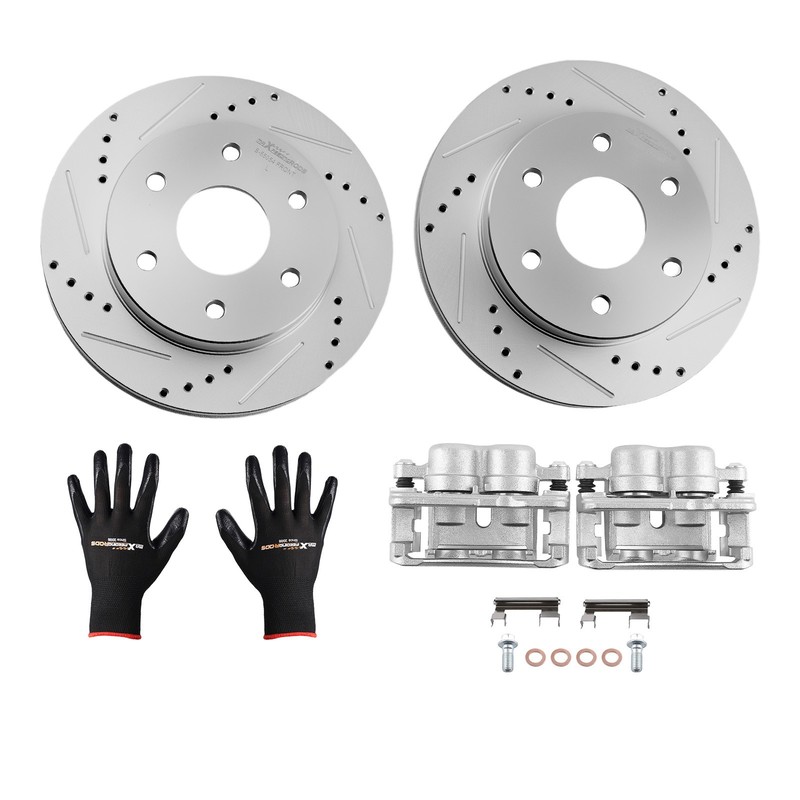 Front Brake Rotors & Calipers for Chevy Avalanche 1500/Cadillac Escalade 18-B472 gallery