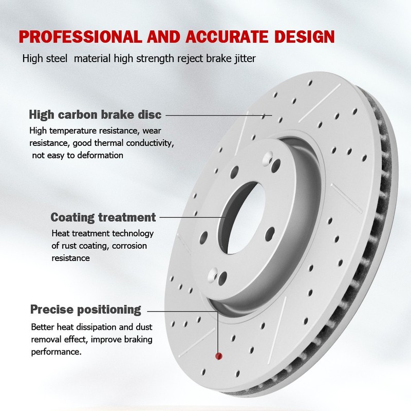 Rear Brake Disc Rotors Set for Ford Expedition F-150 Lobo Blackwood Navigator- gallery