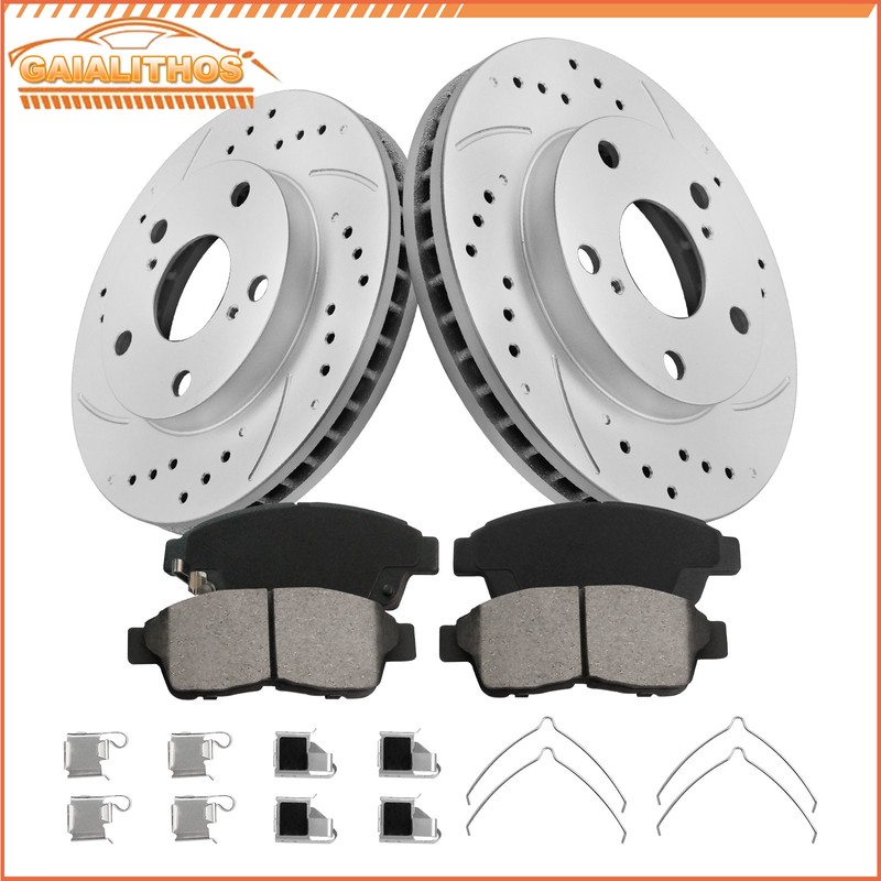 10” (254.6mm) Front Brake Rotors Brake pads Kits for 1992 – 2001 Toyota Camry