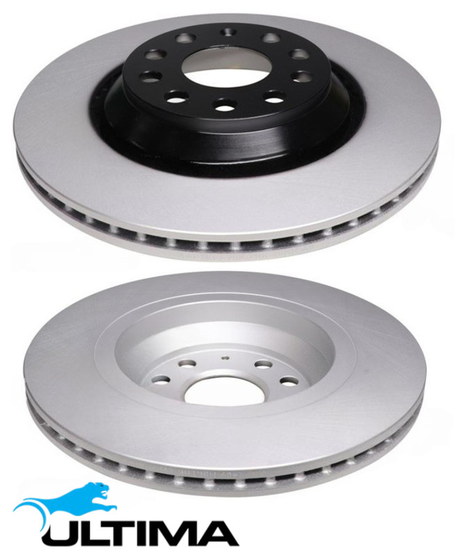 REAR VENTED DISC BRAKE ROTOR SET FOR VOLKSWAGEN BUB BBG AXZ BWS 2.8 3.2L 3.6L V6