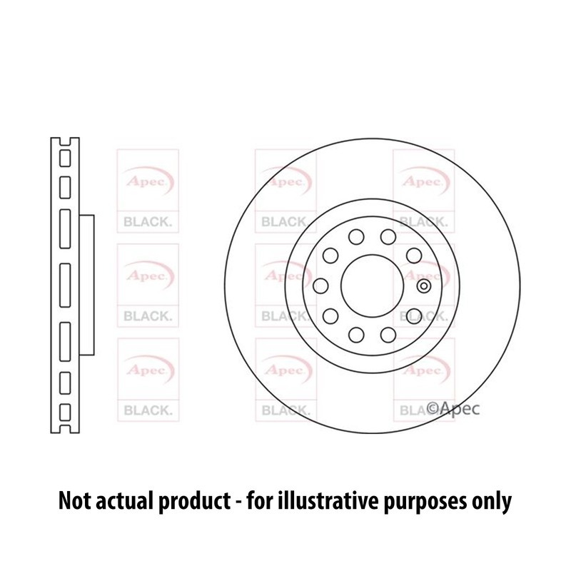 Apec Brake Disc – DSK3859 – Exceeds OE Standards for Long Lasting Reliability