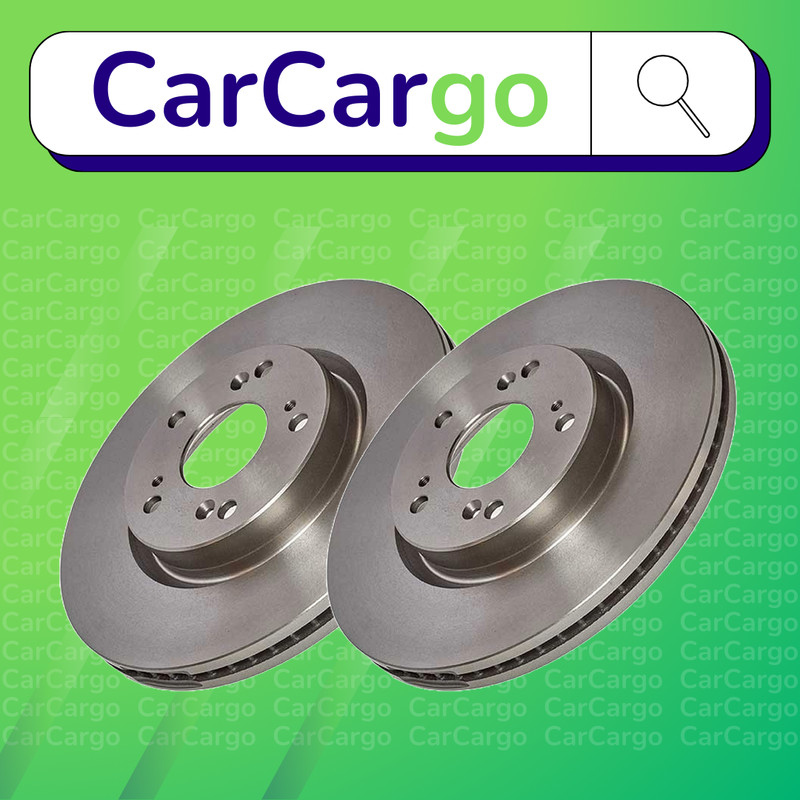 Premium Vented Front Brake Discs Honda Civic 1.4 i-VTEC 2012-2016 293 mm
