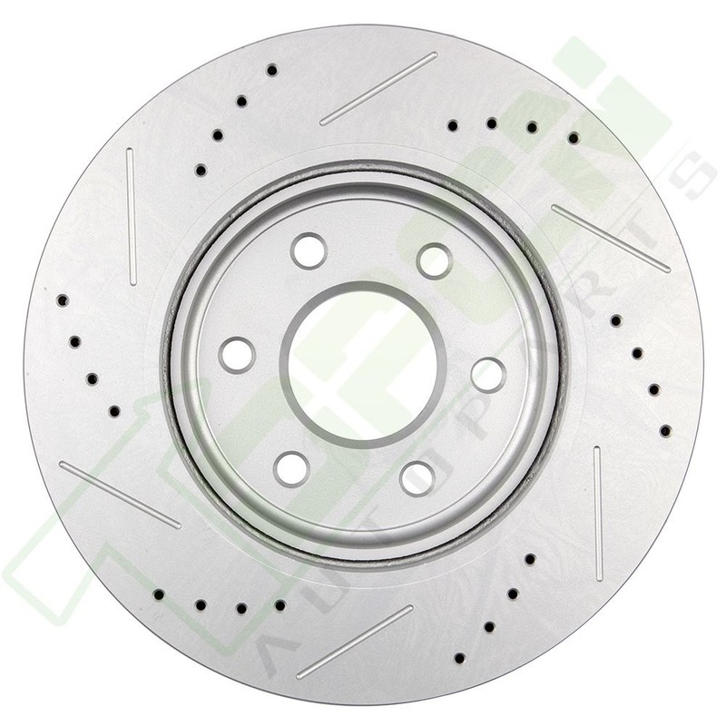 2X Front Brake Discs Rotors And 4X Ceramic Pads For 2005-2017 Frontier Drilled gallery