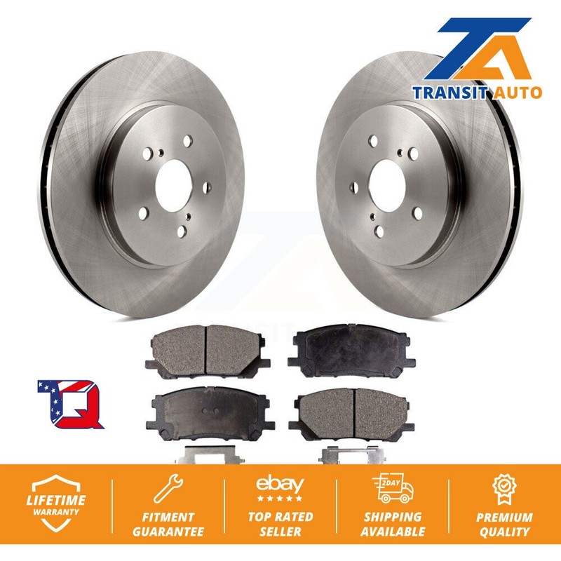 Brake Rotors Semi-Metallic Pad Front Kit For Lexus RX350 RX330 Toyota Highlander