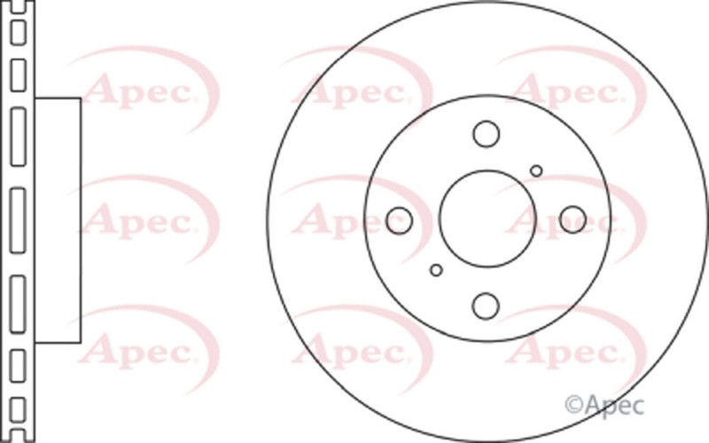 Fits Toyota iQ 2009-2015 1.0 1.3 Ruva Front Brake Disc 4351274010 gallery