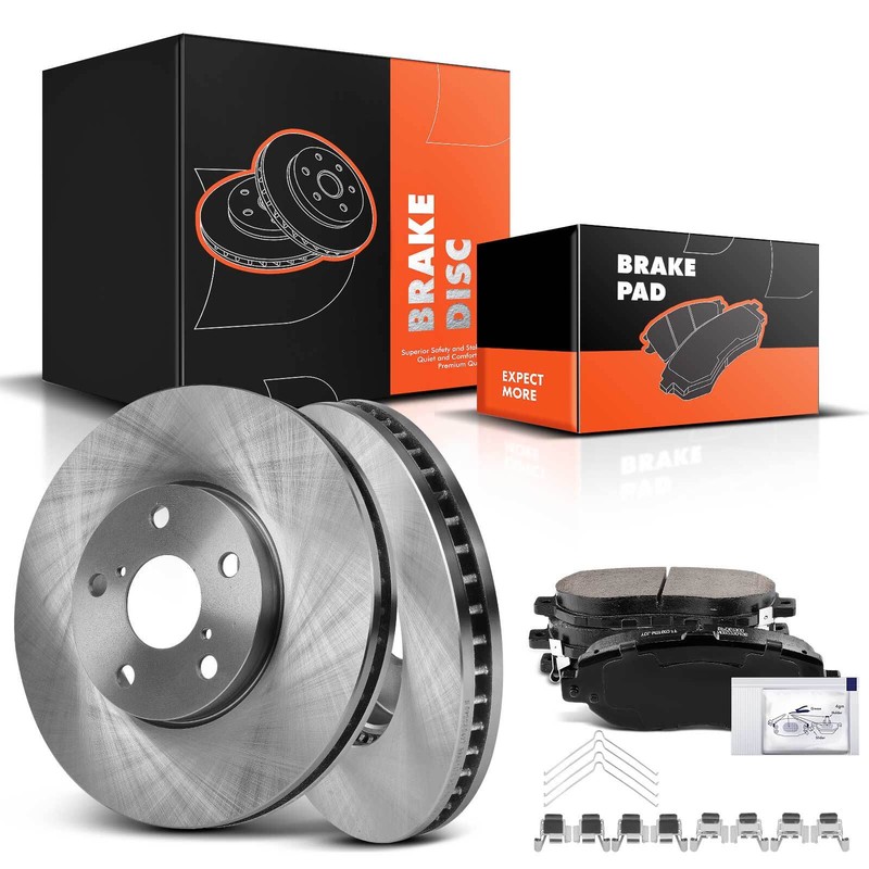 Disc Rotors & Ceramic Brake Pads for Lexus GS300 GS400 GS430 IS300 SC430 Front