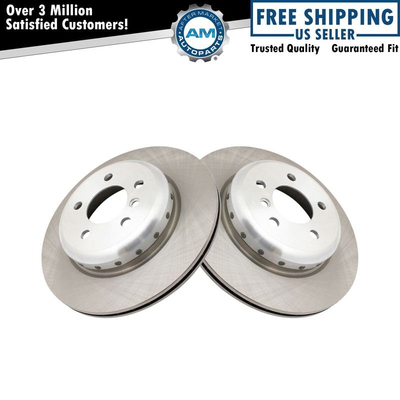 Rear Replacement Brake Rotor Pair for BMW 528i 535i