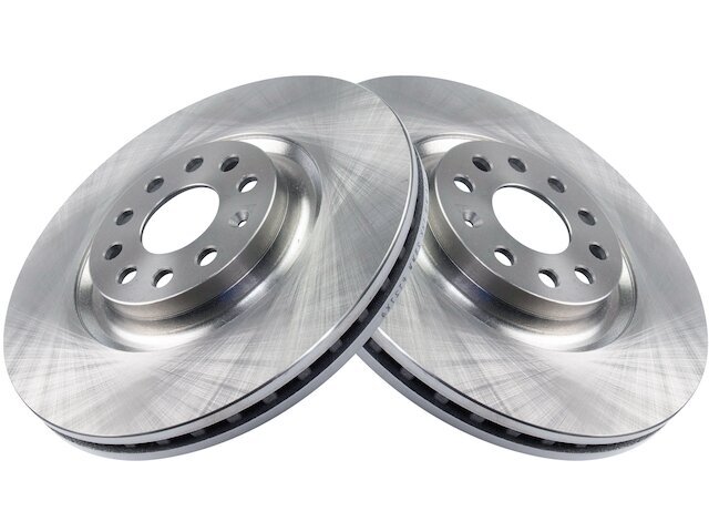 TRQ 73DQ22P Front Brake Rotor Set Fits 2019-2021 Audi Q3
