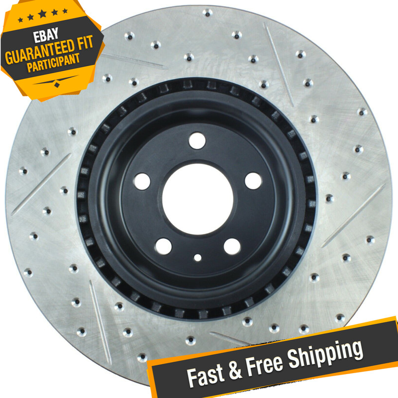 StopTech Sport Drilled & Slotted 1-Piece Front Brake Rotor for 13-17 Audi Q5