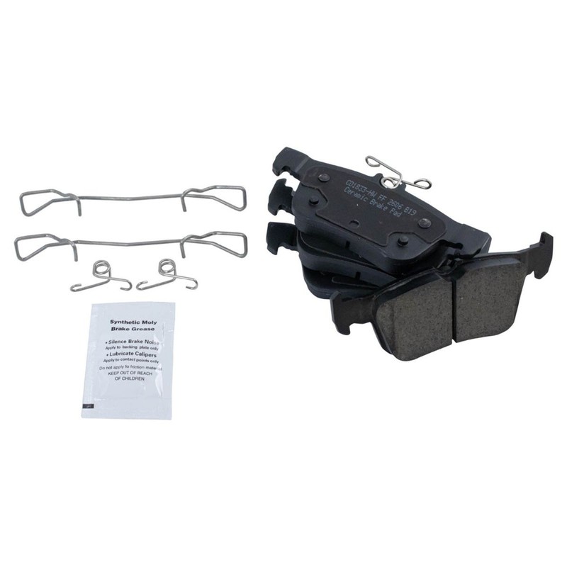 Rear Premium Posi Ceramic Brake Pad & Coated Rotor Kit for Ford Lincoln gallery