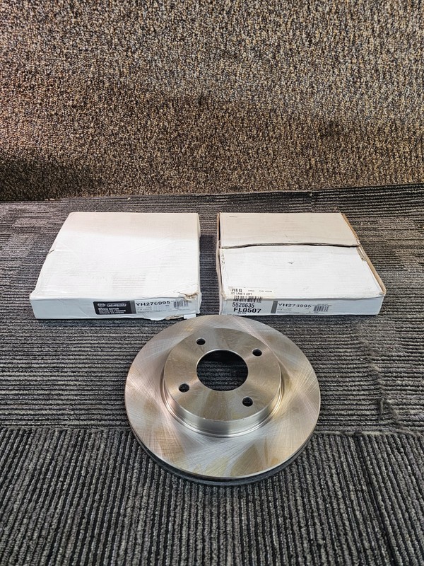 (QTY 2)For Nissan Tiida 07-17 Versa 09-11 Front Vented Disc Brake Rotor YH276995