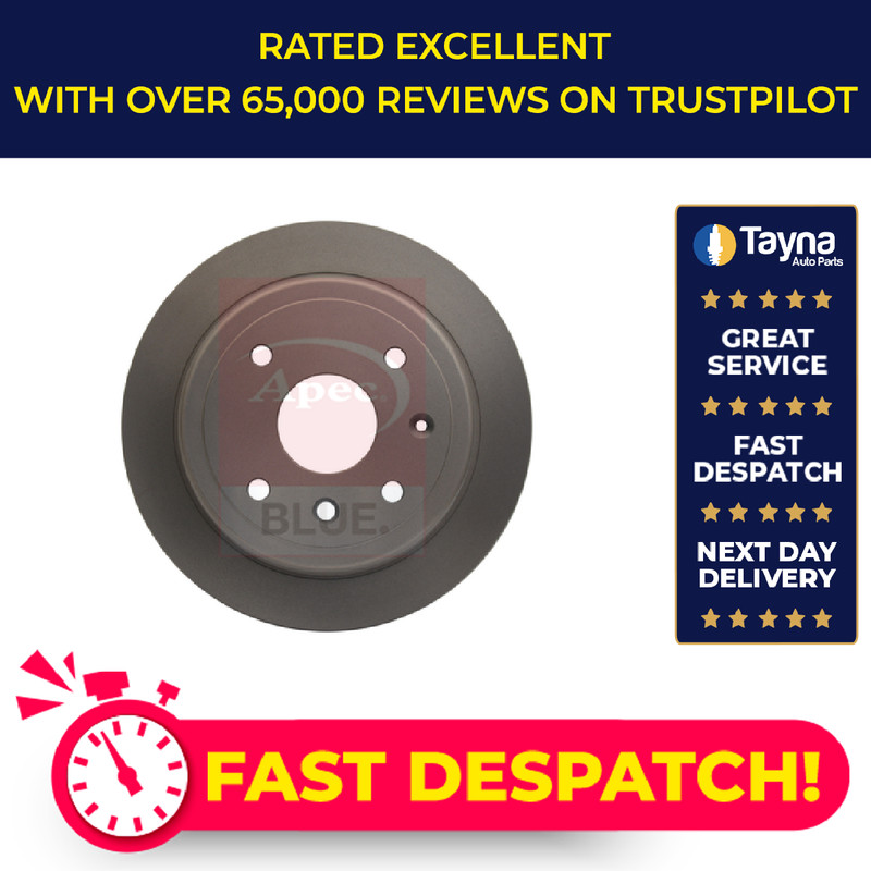2x Brake Discs Pair Solid fits CHEVROLET LACETTI J200 1.6 Rear 2005 on 258mm Set