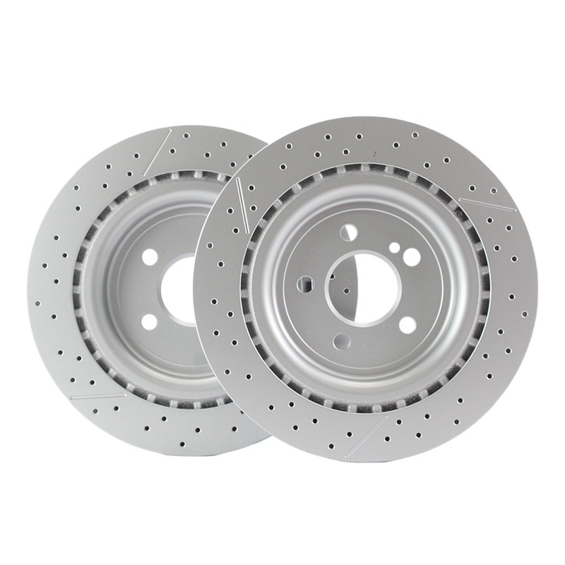 Hella Pagid 330mm Rear Drilled Disc Brake Rotor For Mercedes C117 X156 R172 gallery