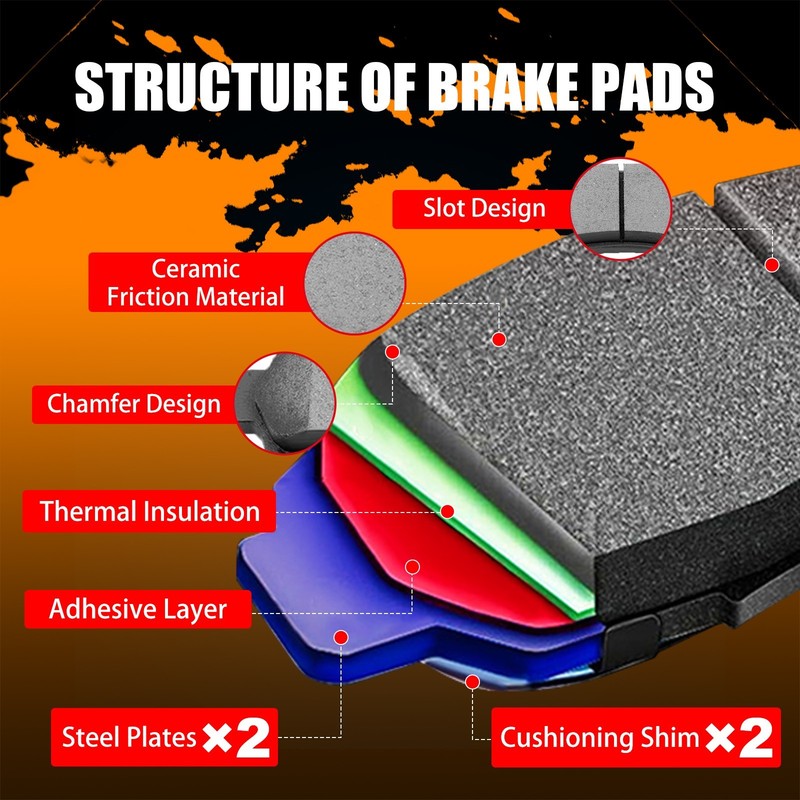 Front Disc Brake Rotors & Ceramic Brake Pad Kit for Jeep Wrangler JK & Wrangler gallery